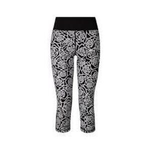Lululemon Real Quick Crop in Posey Black White / Black